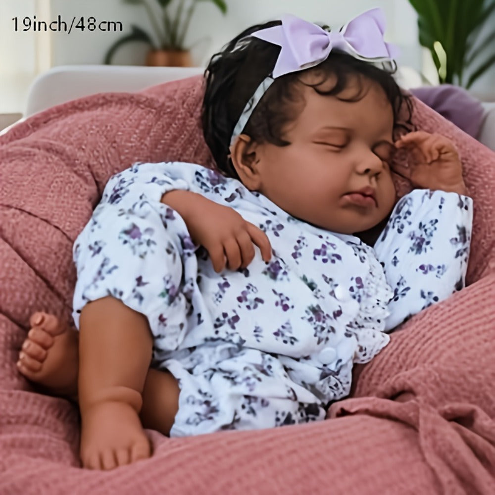 Reborn Doll VIVIDOLL 19-Inch Poseable Figure with Hand-Painted Face, Printed Outfit and Doll-Only Configuration — image 7