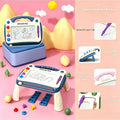 Kids Drawing Board with 4 Stamps 4 Holders and 1 Pen Educational Doodle with the Listed Color, Size or Set Options for Everyd
