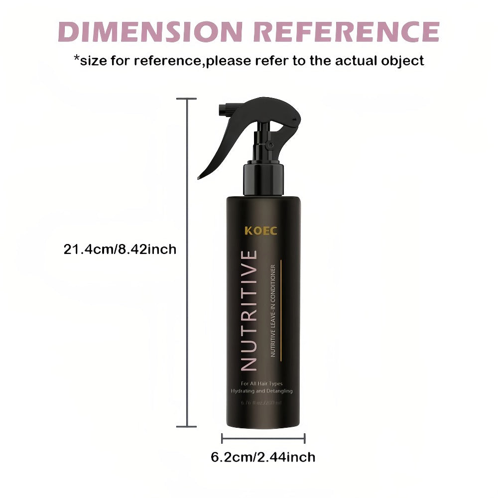 Keratin Biotin Leave-In Conditioner 6.76oz, Anti-Frizz Detangler with Argan Oil & Plant Extracts — image 5