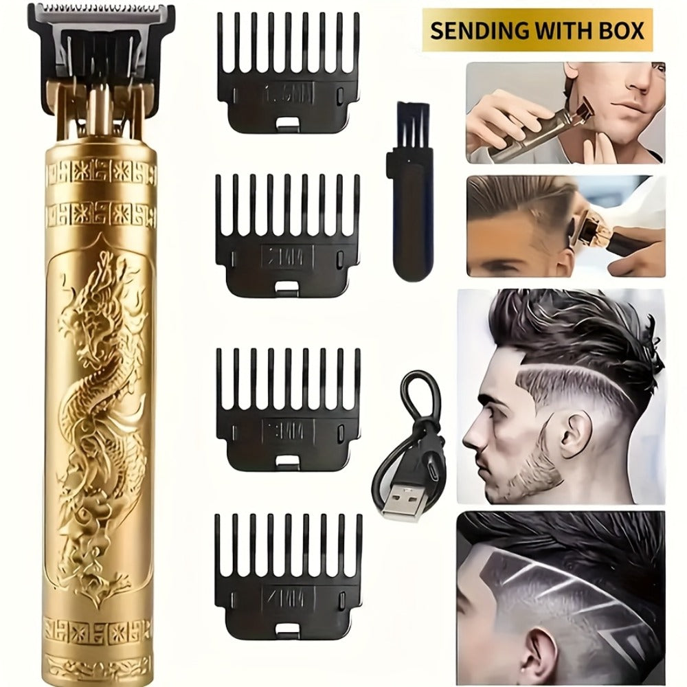 Hair Clipper Retro T-Blade Cordless Trimmer with LED Display, USB Charging and T9 or T10 Style Options — image 6