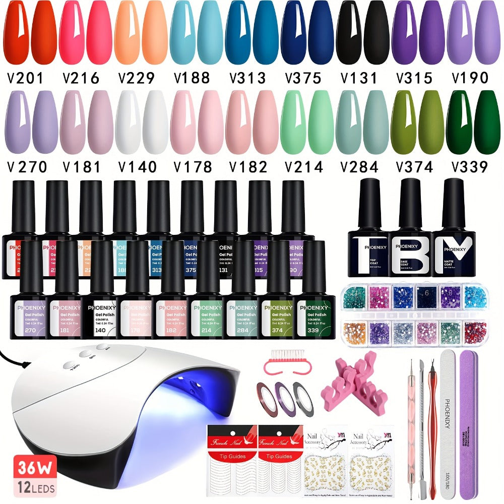 Nail Polish Kit with Three Checkout Sets and Pink-to-Blue Color Range — image 5