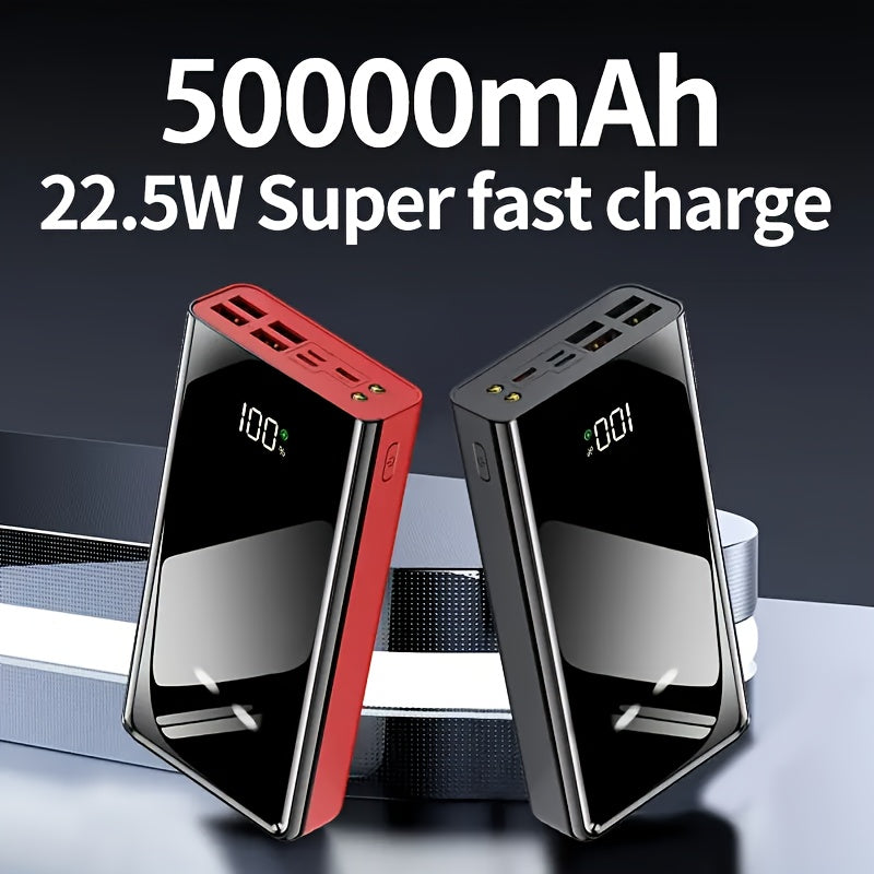 Power Bank 100000mAh 22.5W Super Fast Charging Two-Way USB-C Digital Display Large Capacity Portable Charger for Travel Campi