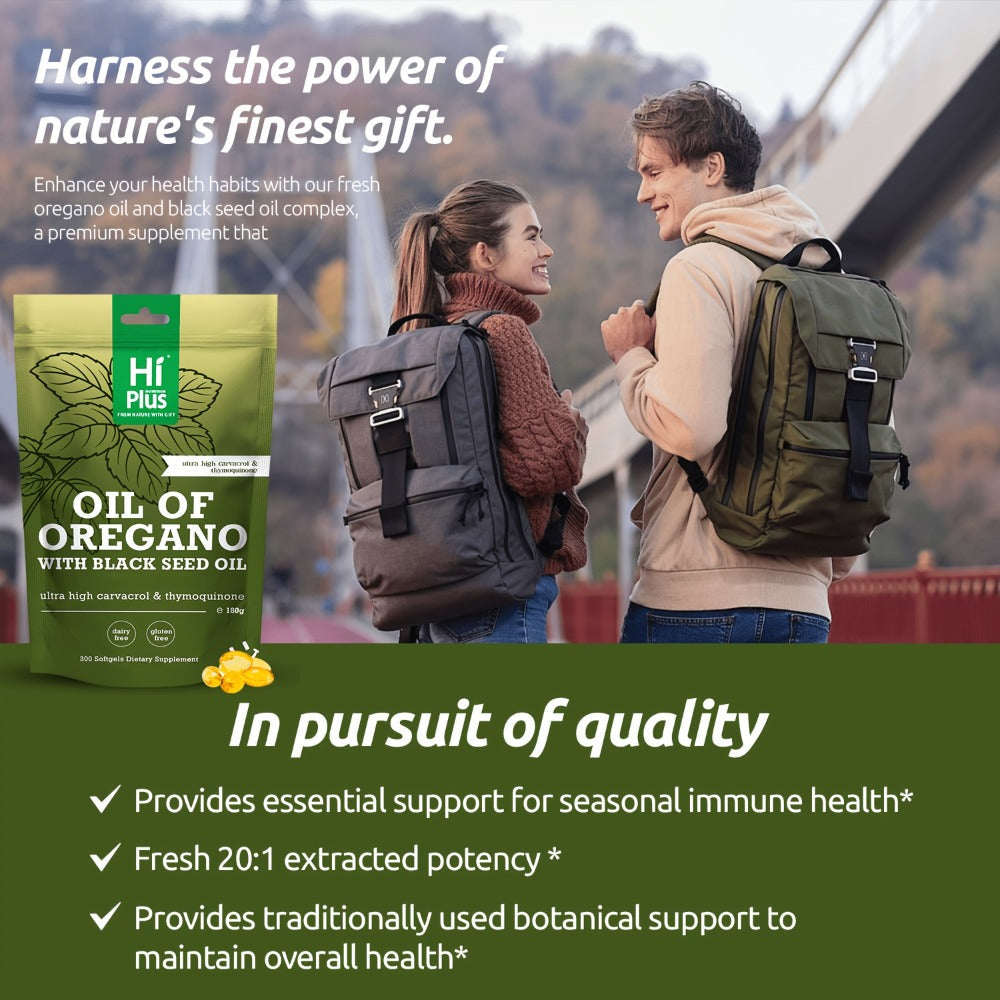 Oregano Oil Black Seed Oil Softgels 2-in-1 Immune Support, 4x Strength Carvacrol 200mg Thymoquinone — image 4