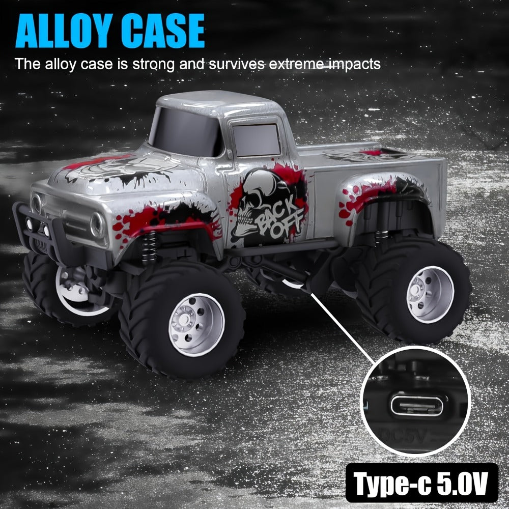 Remote Control Car, 1:64 Die-Cast Monster Truck with 2.4GHz Control, LED Headlights and Five Color Options — image 5