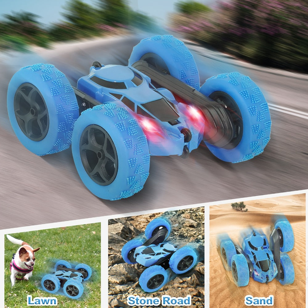 Remote Control Car, Double-Sided 360-Degree Flip Stunt Model with LEDs, 2.4GHz Control and 1400mAh Battery — image 4