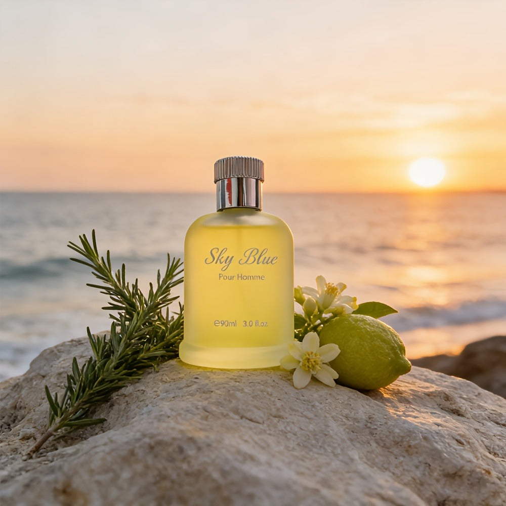 Men's Cologne Eau de Parfum Sky Blue - Bergamot Rosemary & Oak Moss Fresh Masculine Fragrance, No Propylene Glycol — image 10