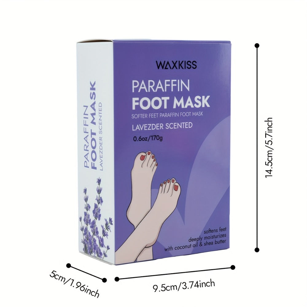 Paraffin Wax Moisturizing Hand & Foot Mask WAXKISS – Non-Greasy Skin Softening Treatment Lavender & Grapefruit Scent — image 