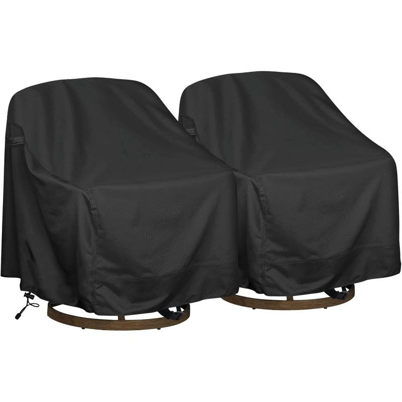 Swivel Patio Chair Covers Waterproof 2 Pack, Heavy Duty Outdoor Furniture Covers 27.5"W x 32.5"D x 43"H, All-Weather UV & Win