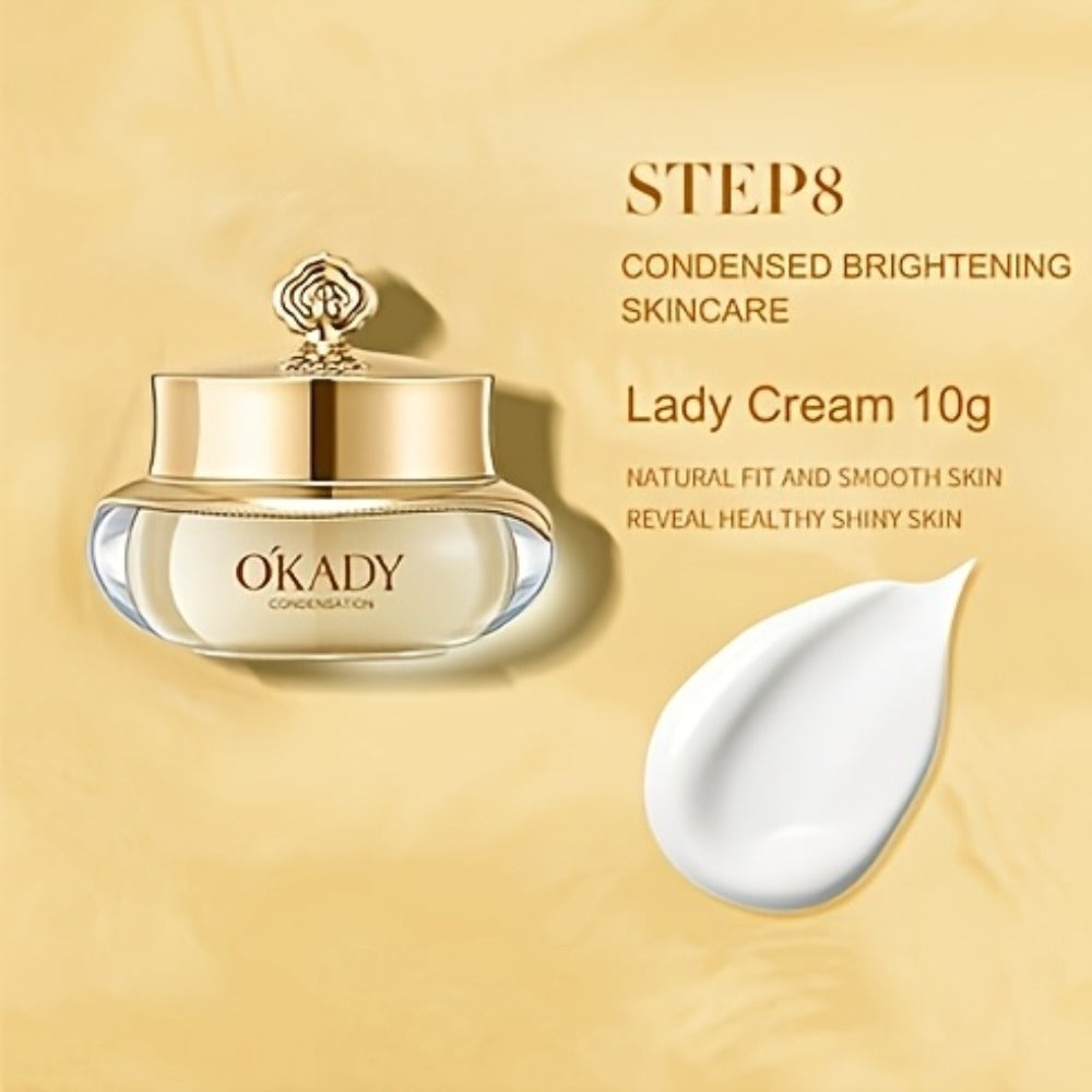 Skincare Set with OKADY Label, 9 Ginseng Products Including Cleanser Toner Essence Serum and Creams — image 18