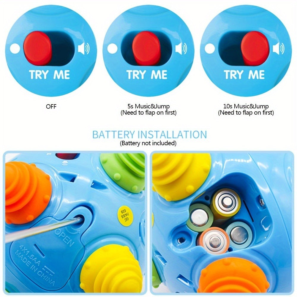 Bouncing Music Dancing Ball Baby Toy, Interactive Electric Rolling Sensory Ball with Lights, Sounds & Melodies — image 7