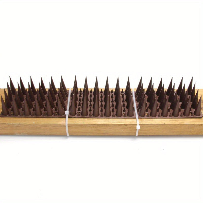 Bird Spikes, 4 Row Fence Balcony Window Sill Ledge for Garden, Yard and Pest Management, with the Listed Configuration — imag