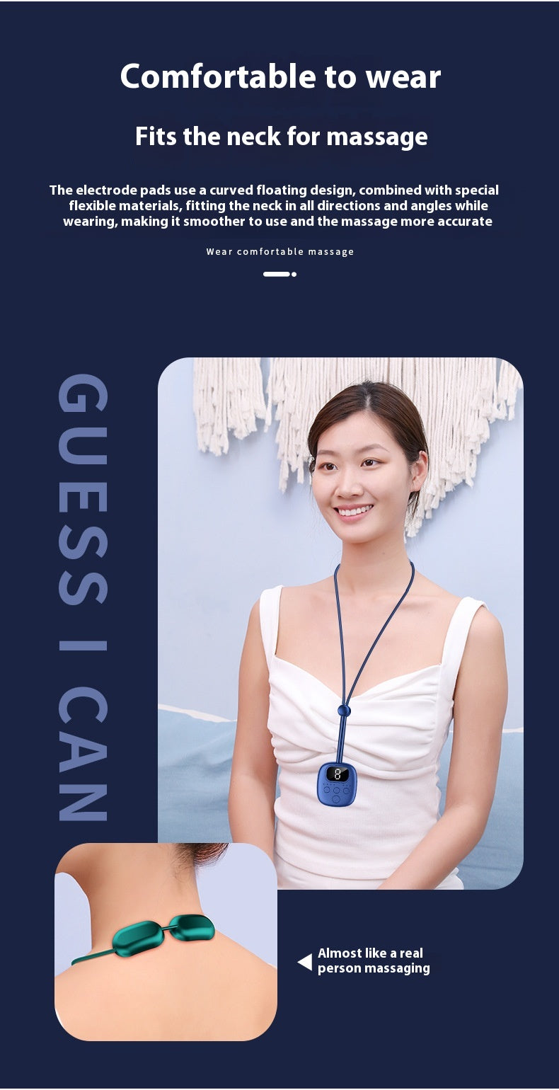 Pendant Neck Mini Neck Double Pulse Massager