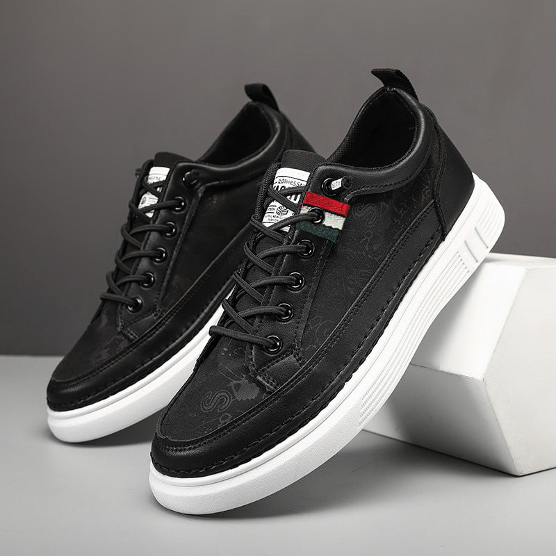 Men's High-End Canvas Sneakers - Versatile Bandage Casual Trainers