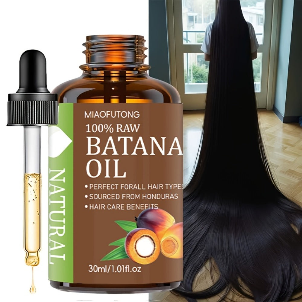 Hair Oil MIAOFUTONG Batana 30ml Amber Dropper Bottle with 1.01fl oz Label for Hair and Scalp Application — image 9
