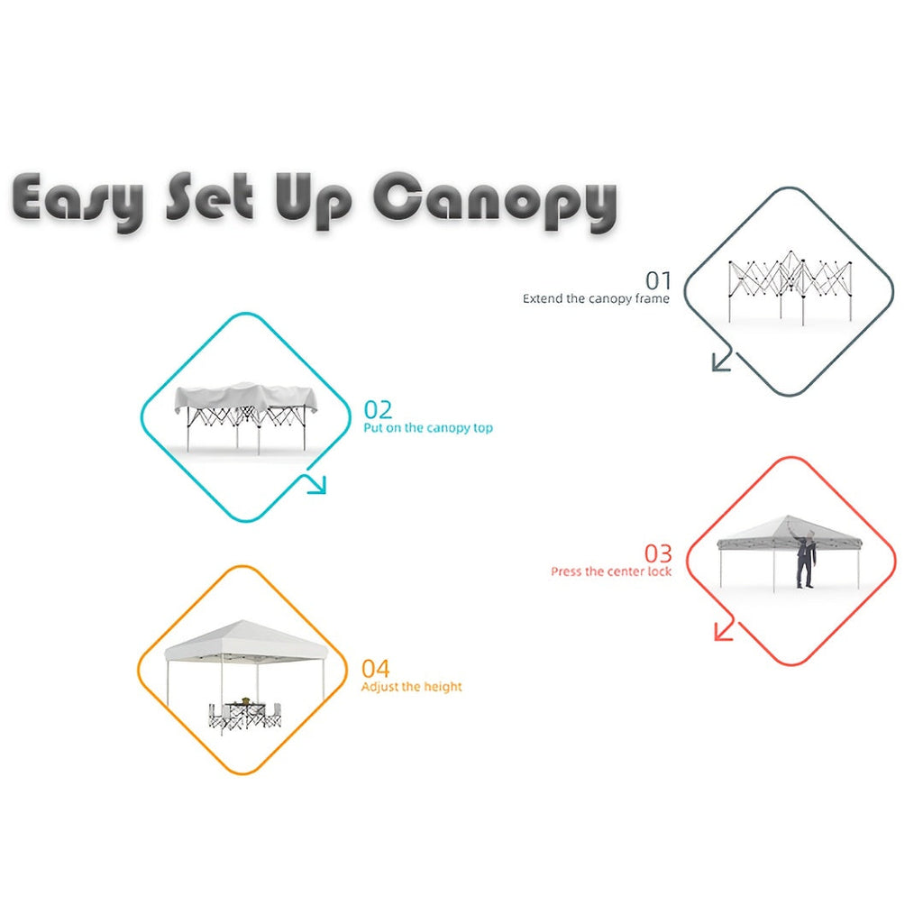 Canopy Tent Portable Waterproof | Oxford Camping Market Patio Outdoor — image 15