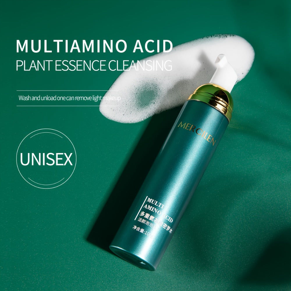 Amino Acid Bubble Facial Cleanser with Rose Water 100g, Deep Cleansing Gentle Mousse Face Wash — image 9