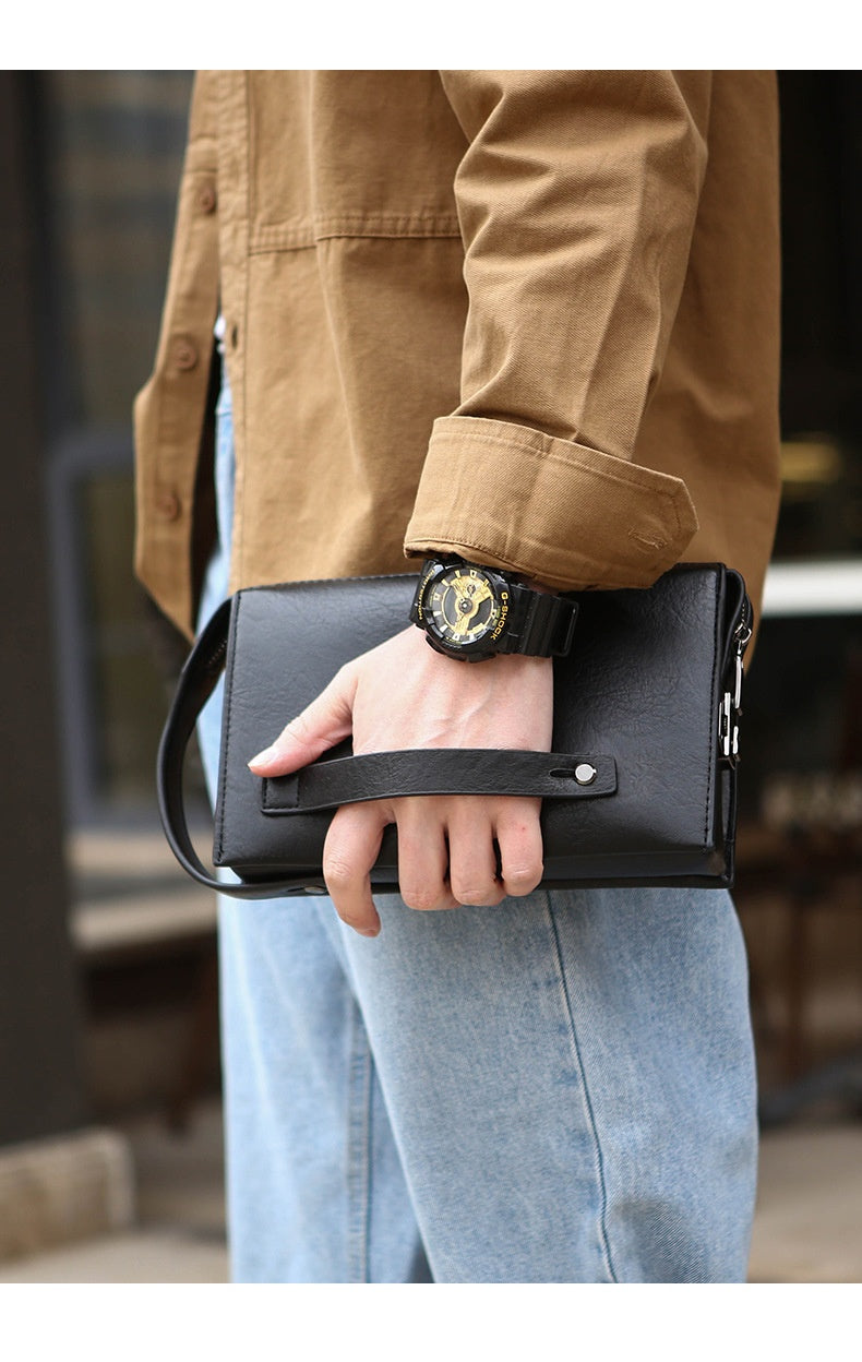 New Mens Wallet With A Combination Lock And Clutch Design