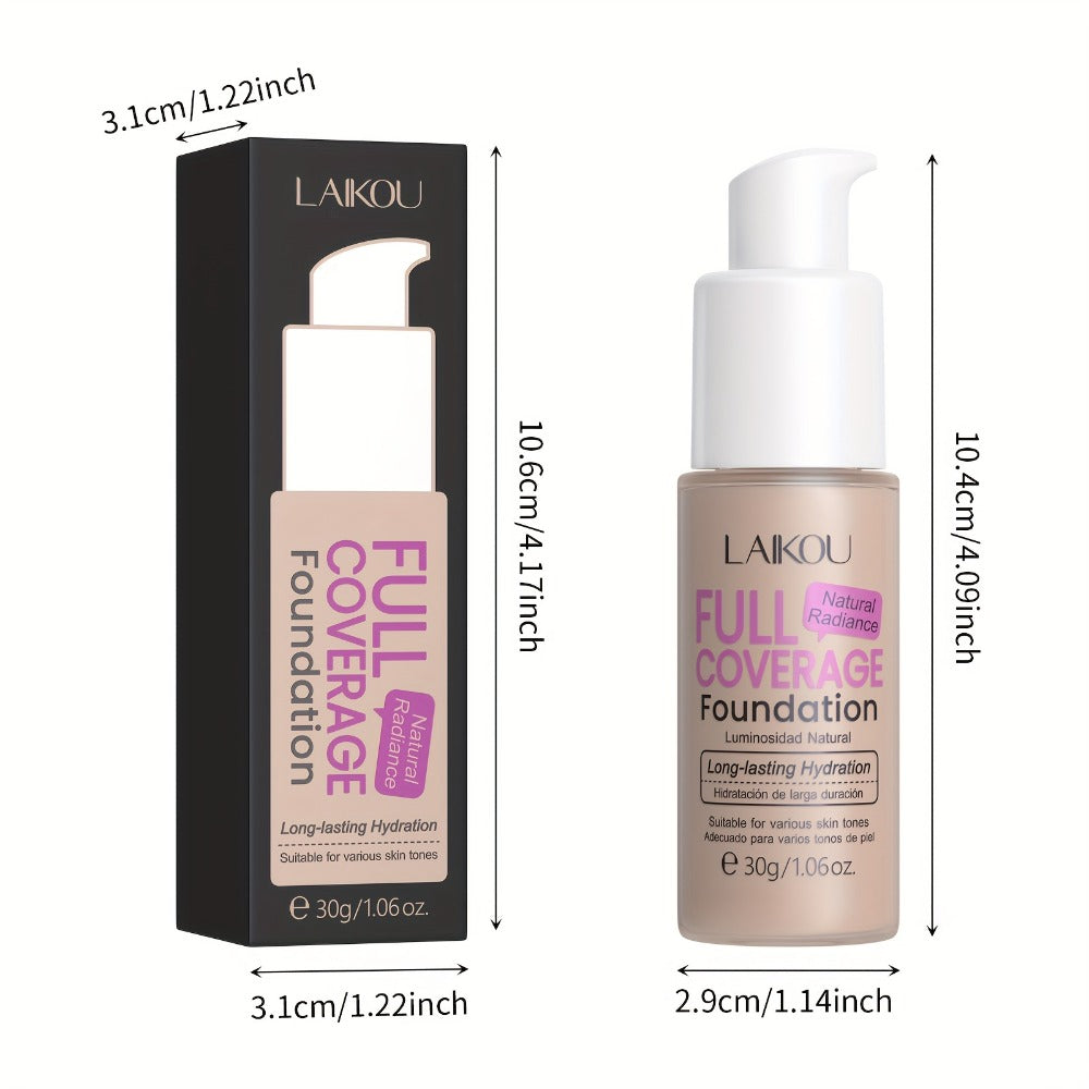 LALKOU 30g Liquid Foundation Two-Bottle Set with Pump Dispensers and Six Shades from Ivory to Tan — image 6