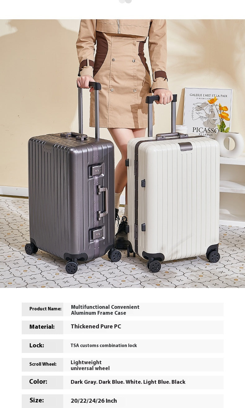 PC Travel Universal Wheel Multifunctional Large Capacity Luggage