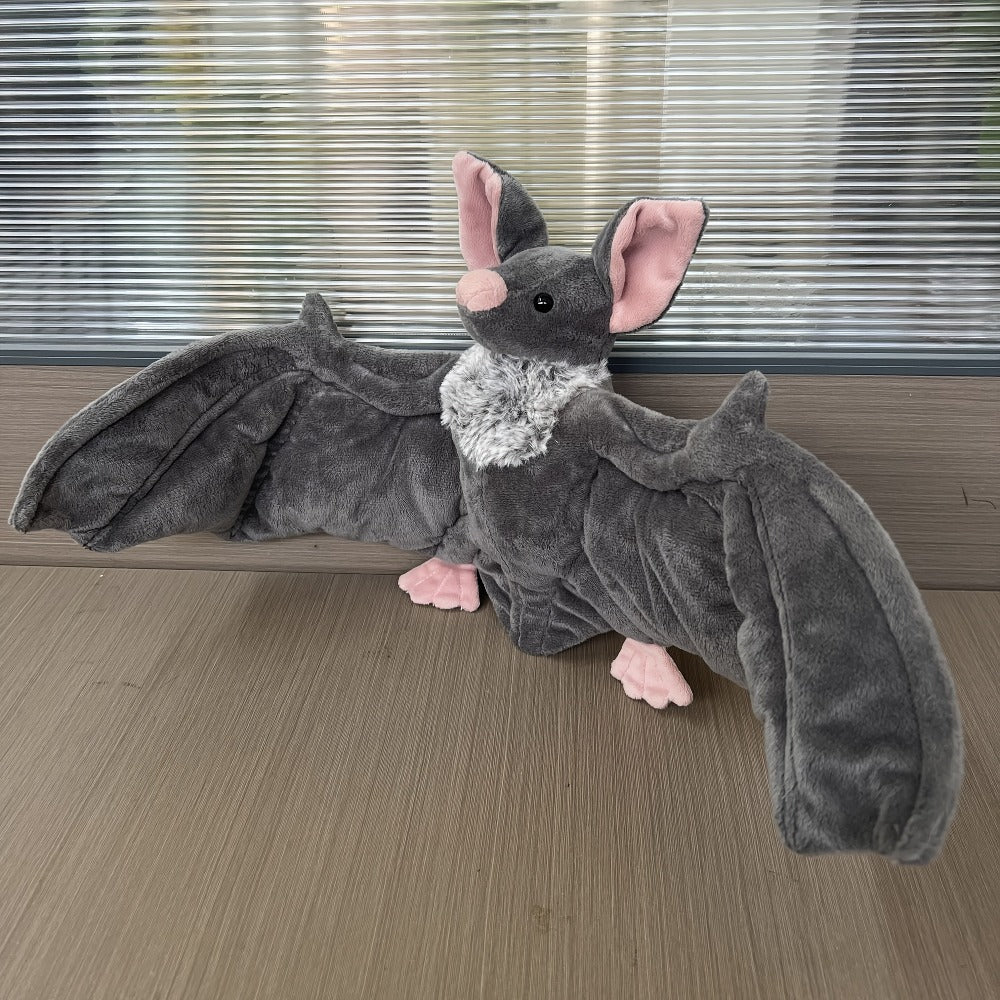 Giant Bat Plush Stuffed Animal 23 Inch Wingspan Grey Spooky Bat Toy with the Listed Color, Size or Set Options for Everyday U