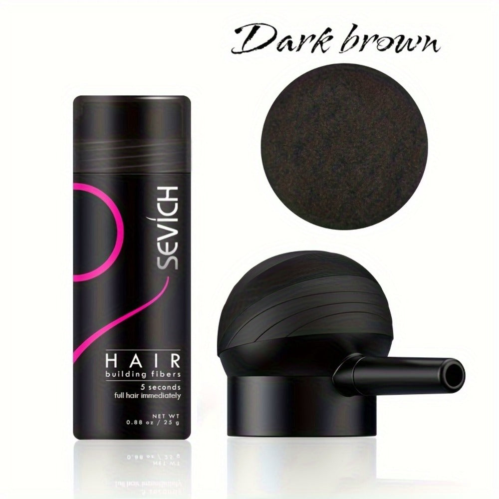 Compact Two-Piece Hair Fiber Set with Spray-Head Containers in Black, Dark Brown or Medium Brown — image 5