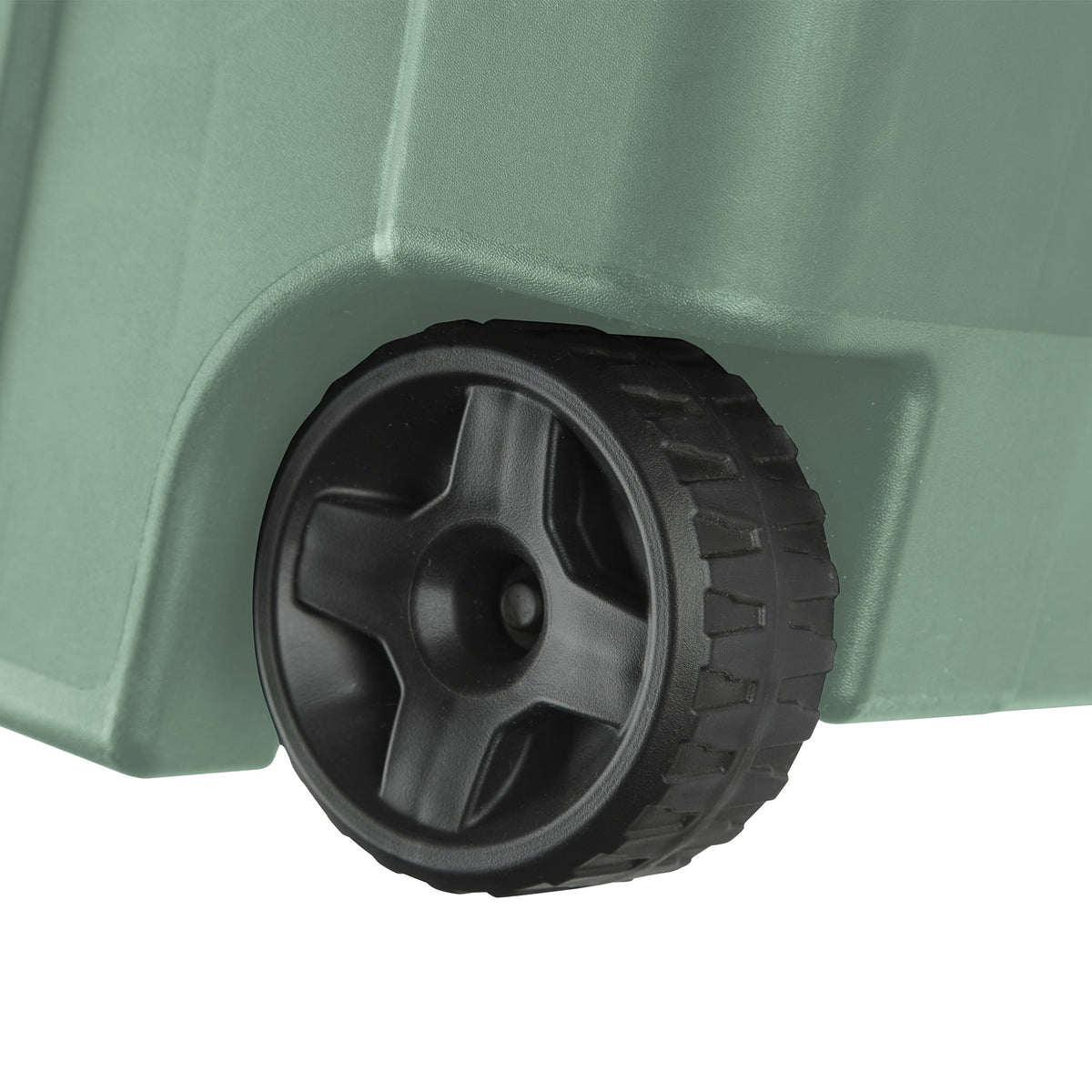 Two-Pack 40-Gallon Green Storage Bins with Latch Lids, Pull Handles and Rear Wheels for Bulk Organization — image 6