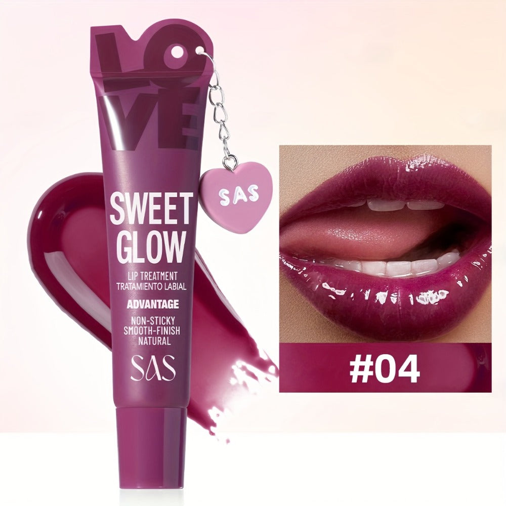 SAS Heart-Pendant Lip Gloss with 15ml Net Content, Squeeze-Tube Format and Six Numbered Shades — image 9
