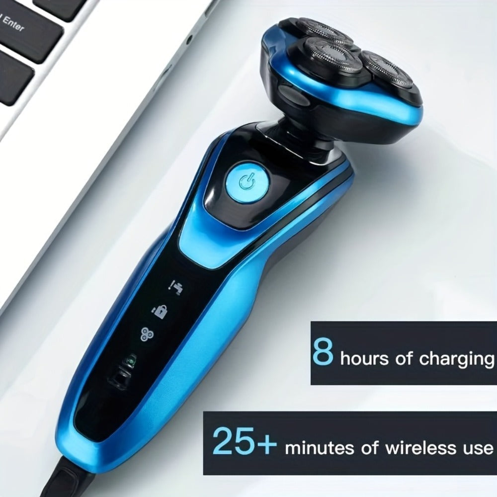 Electric Shaver 3-in-1 Floating-Blade Kit with Nose and Sideburn Trimmers, USB Charging and Digital Display — image 6