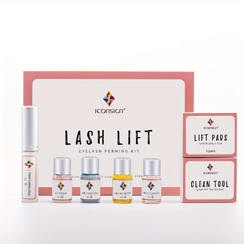 Lash Lift Kit Professional Eyelash Perm & Curl System ICONSIGN Calia Perm Technique 6-8 Weeks Natural for a Home Lash Beauty 