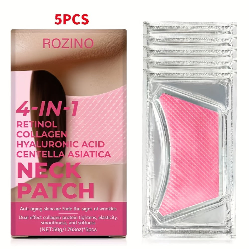Neck Mask Patch 5pcs & Lifting, Bio Collagen, Bee Venom & 4-in-1 Retinol Gel Patch, Reduces Wrinkles & Sagging — image 7
