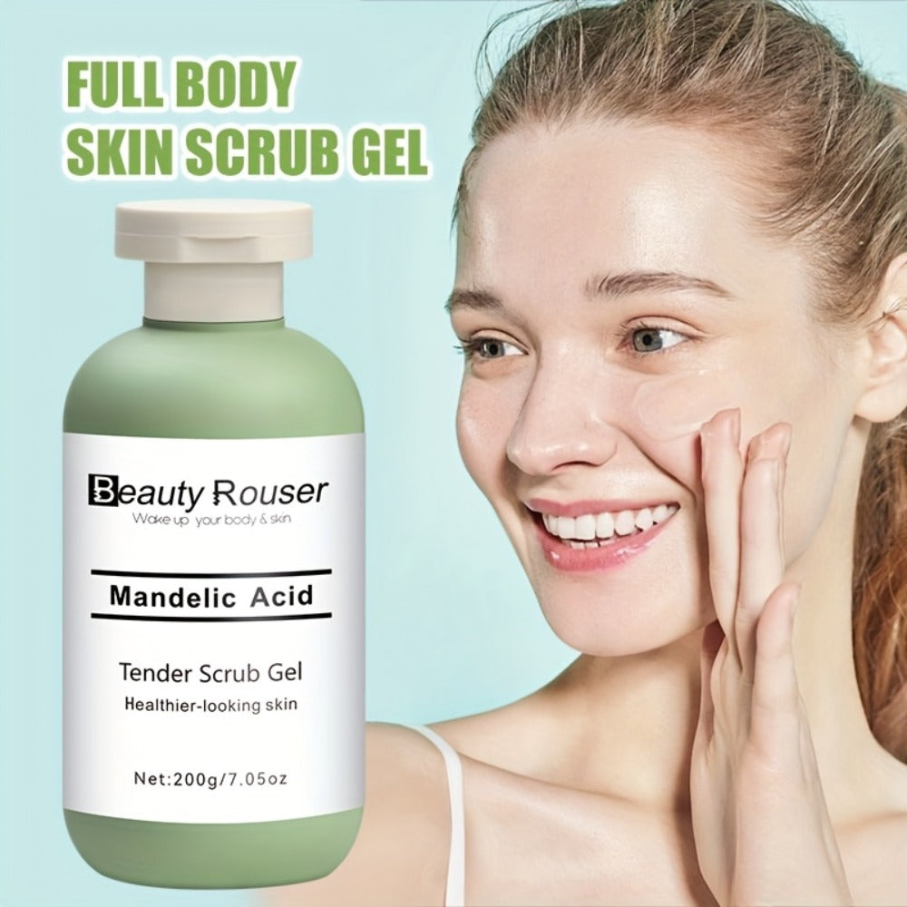 Exfoliating Body Scrub Gel with Aloe Vera, Rose & Chamomile Extract, Deep Cleansing Physical Scrub for Face & Body — image 9