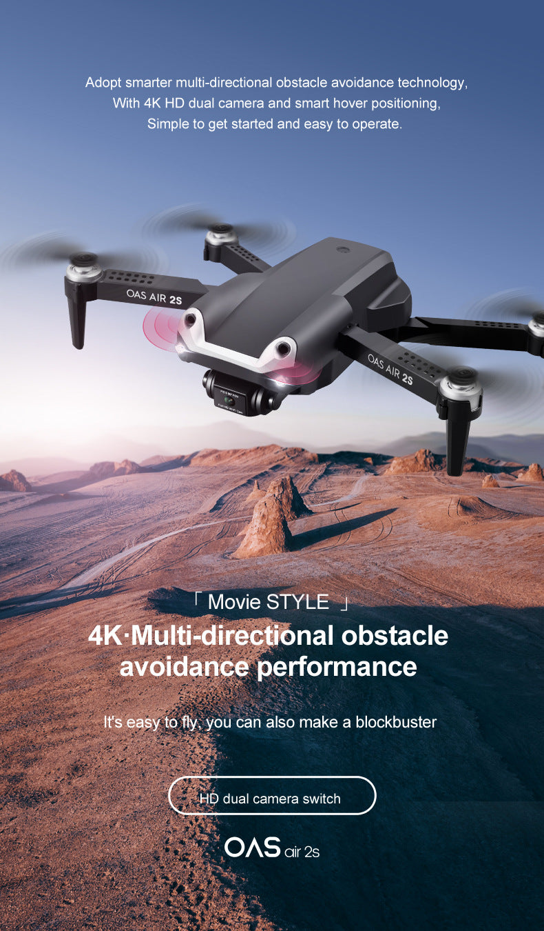 UAV Folding Four Axis 4K High Definition Dual Camera Aerial Model