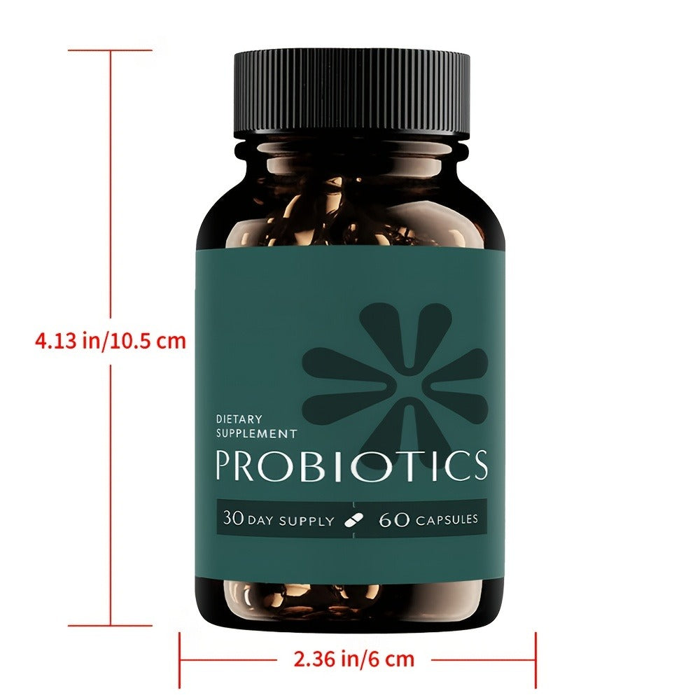 3-in-1 Probiotic Prebiotic & Postbiotic Capsules, Slow Release Synbiotic with Multi-Enzyme for Complete Gut Health & Digestiv