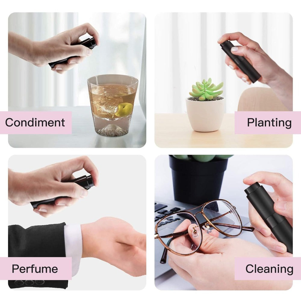 Perfume Atomizer in a Refillable 5 Pack of 8ml Aluminum and Glass Mini Cologne Sprayer Bottles for Travel — image 5