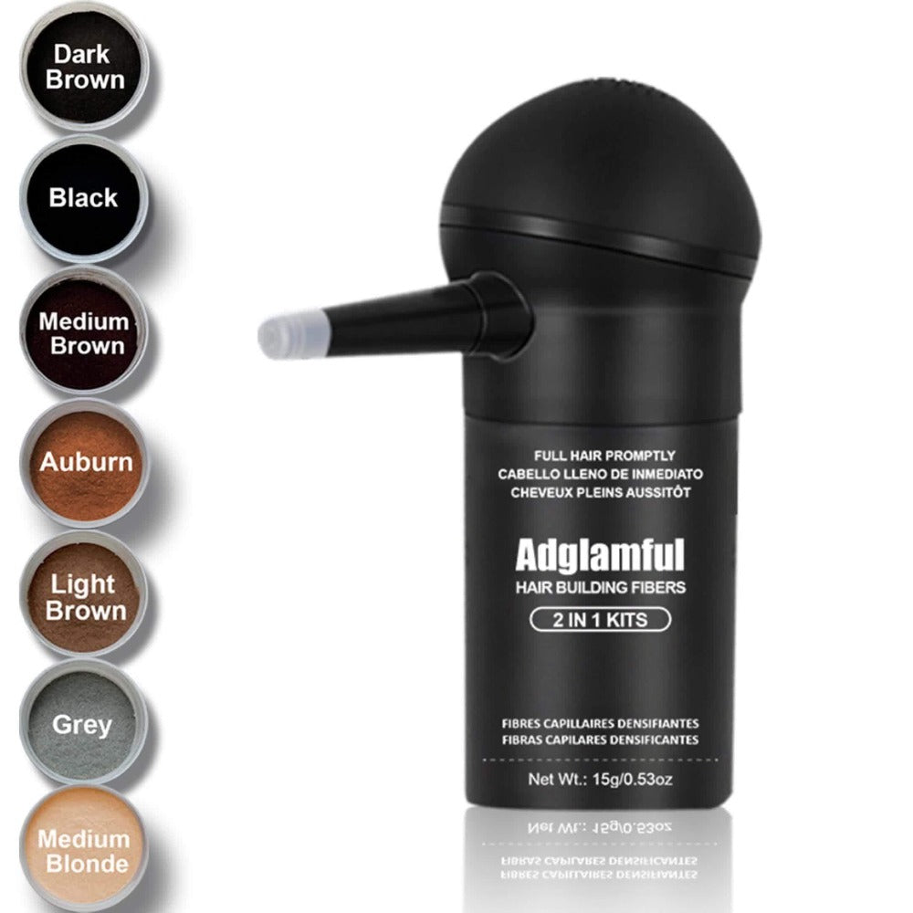 15-Gram Hair Fiber Kit with Directional Spray Applicator in Four Black and Brown Shade Options — image 15