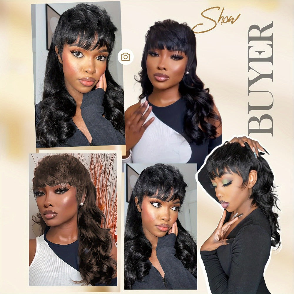 Synthetic Wig Long Deep-Wave Curls, 150% Density with Rose Net Cap in 22- or 24-Inch Lengths — image 3