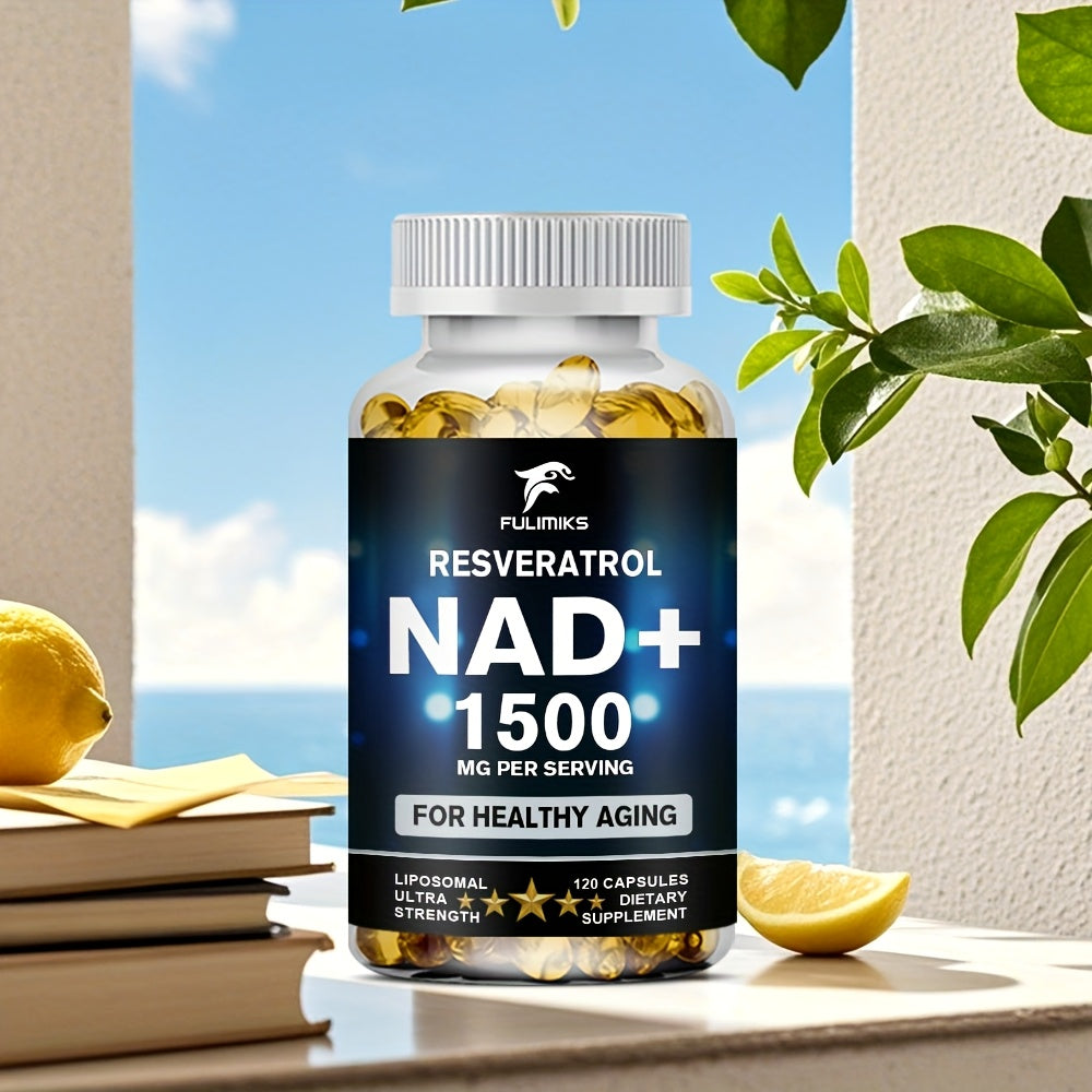 NAD+ Supplement Capsules with Resveratrol, Cellular Energy, & Daily Vitality Support for Women & Men — image 15
