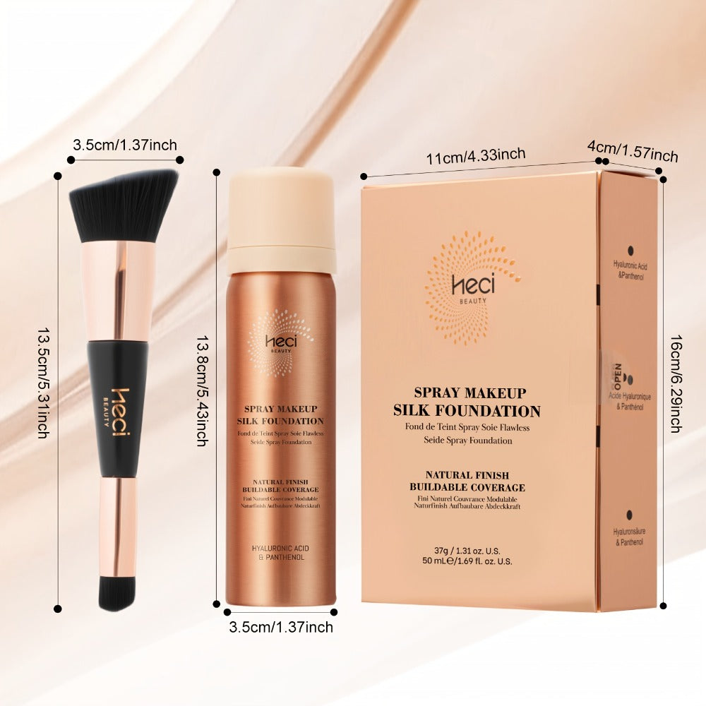Two-Piece Spray Liquid Foundation and Brush Set with Matte Finish in Shades 110, 120 or 210 — image 6