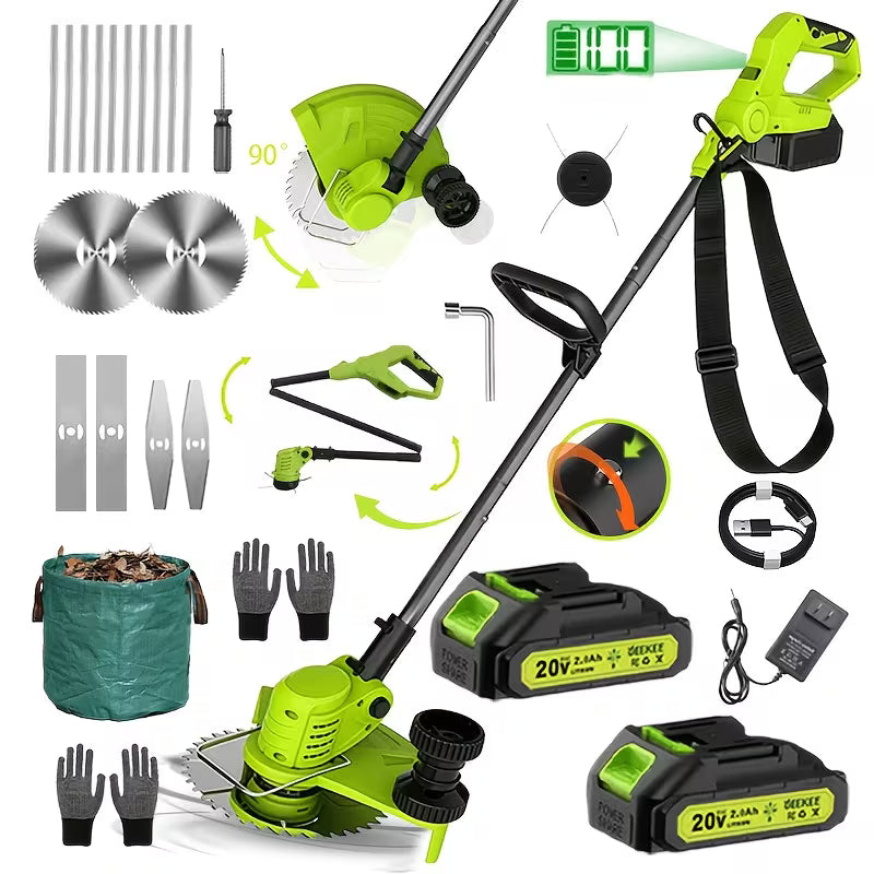 Cordless Lawn Mower 3-in-1, Trimmer Edger Small Yard Patio Garden for Garden, Patio and Yard Use — image 1