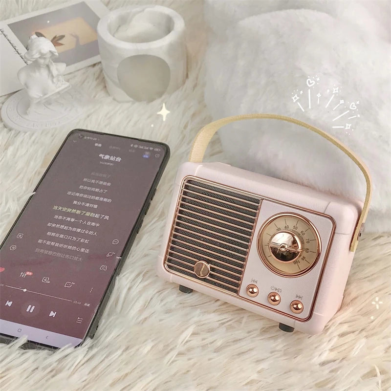 Diy Retro Mini Portable Card Speaker