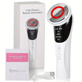 Cold Photon LED Beauty Massager 4-in-1 for Face Neck Eye, USB Rechargeable Skin Care Device Puffiness Reducer Gift for Women 