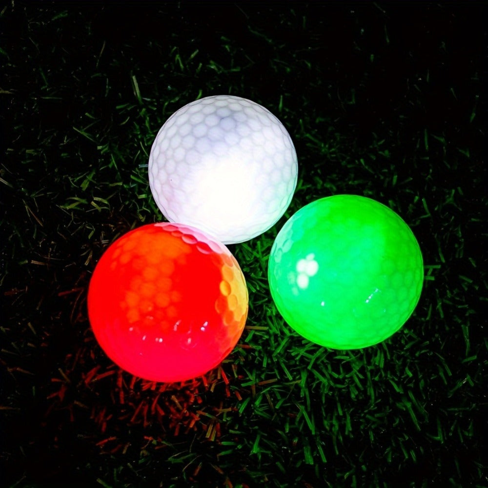 LED Golf Balls Glow in the Dark, Ultra-Bright 3-LED Night Golf Balls with 8-Min Reset Timer & Mesh Bag — image 5