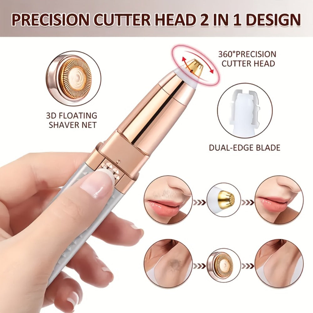 Facial Hair Trimmer for Women, 2-in-1 Electric Eyebrow Trimmer & Lip Hair Remover, Precision Face Hair — image 5
