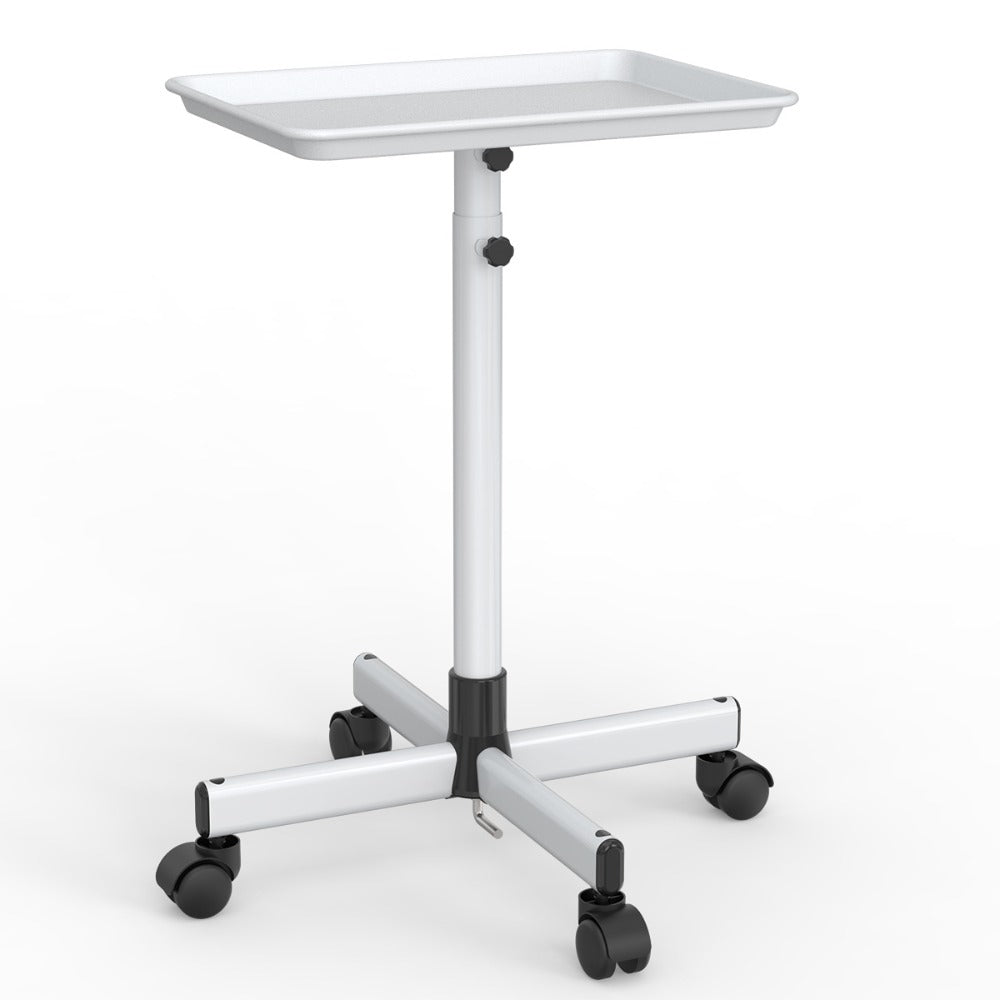 Salon Trolley Cart Height Adjustable 30 to 42 Inch Rolling Tray Table on Wheels Lockable Casters for Hair Stylist Barber Esth