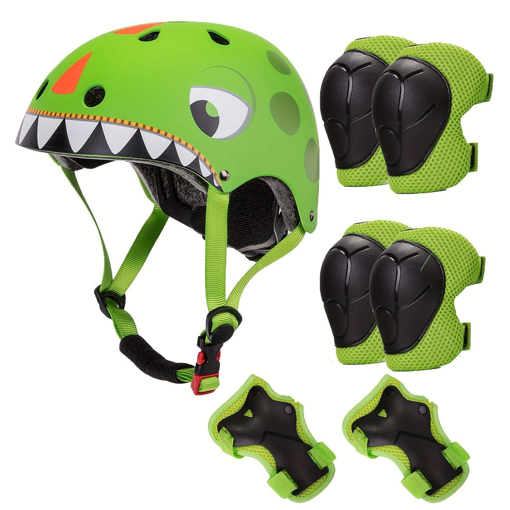 Kids Bike Helmet with Knee and Elbow Pads, Adjustable Gear Set for Ages 5-14, 350g with Ventilation — image 15