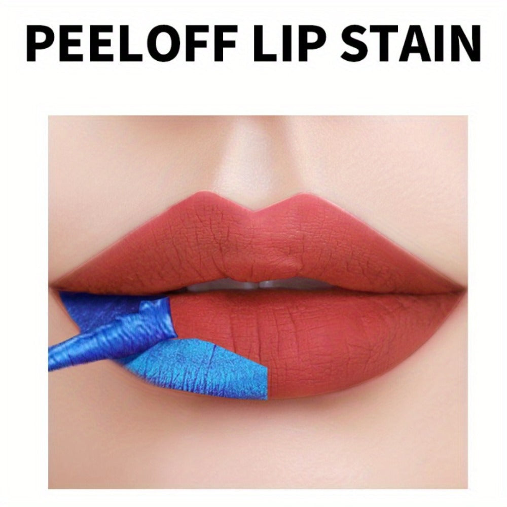 Matte Velvet Lip Stain Set 6 Colors Waterproof Smudge-Proof, Metallic Blue Cobalt Bold Shades Vegan Lip Gloss for All Skin To