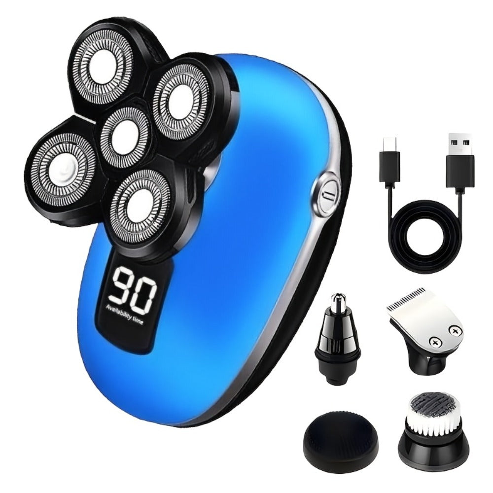 Electric Shaver IPX6 Floating Rotary Head with Type-C Charging, LED Display and Five Listed Set or Head Options — image 4