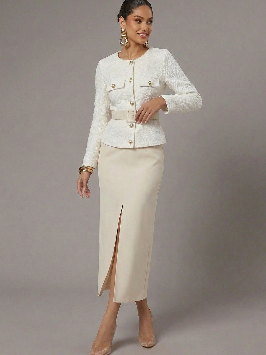 Chanel-style Coat 2025 FallWinter French Long-Sleeve Jacket For Women