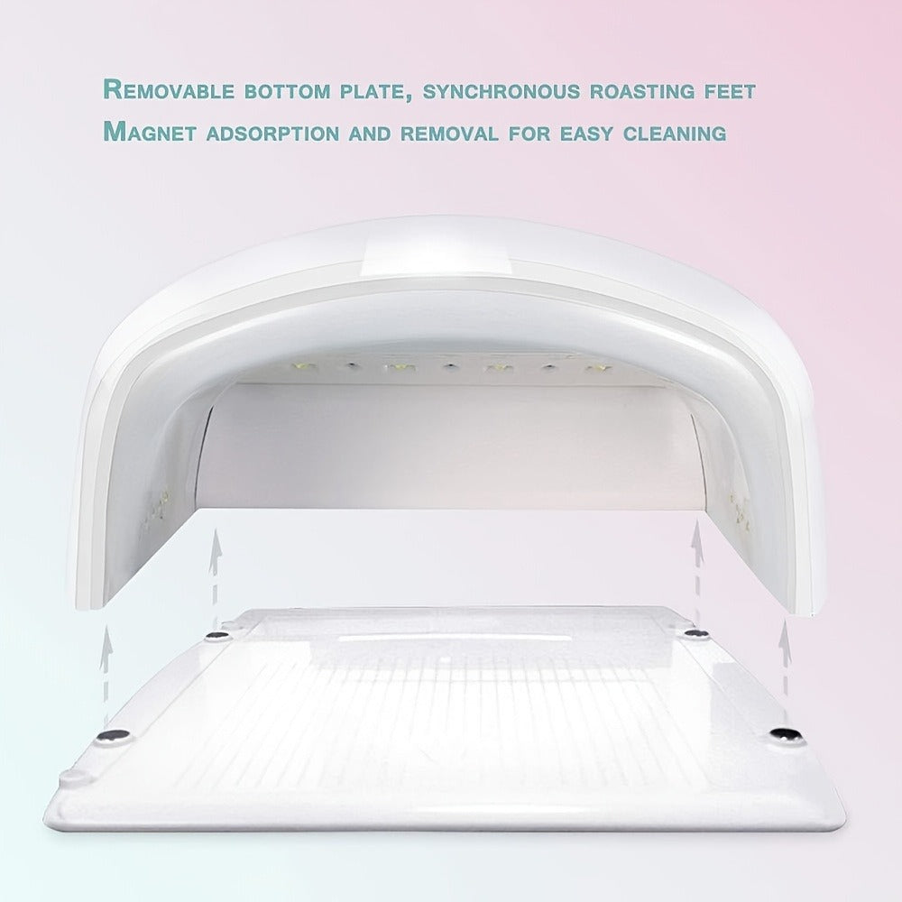 Rechargeable UV LED Nail Lamp with 33 Light Beads, Four-Button Display and Three Style Options — image 10
