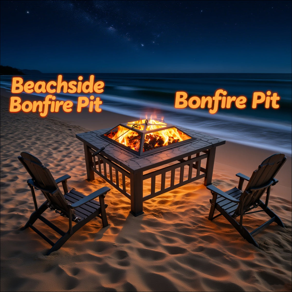 Fire Pit with Grill for Garden, Patio and Yard Use, with the Listed Configuration, for Everyday Use and Organized Storage — i